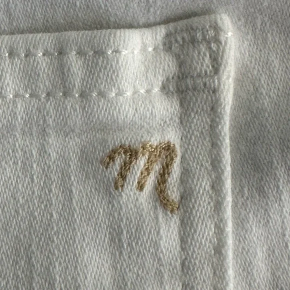 Madewell Women’s White High Rise Kick Out Jeans Size 30 - Picture 5 of 10